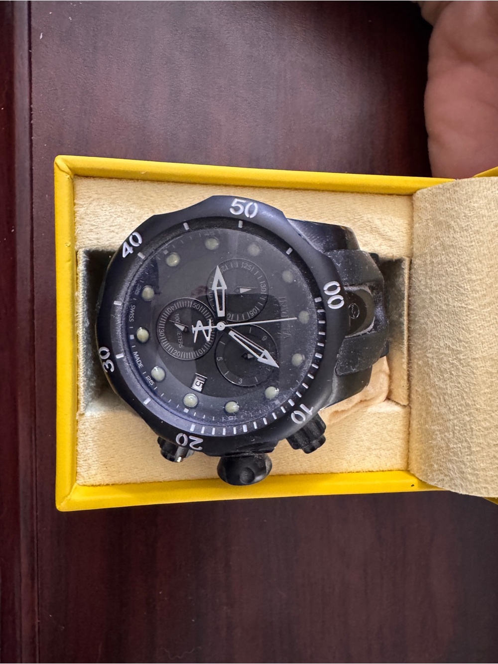Invicta Black Men's Chronograph Dive Watch